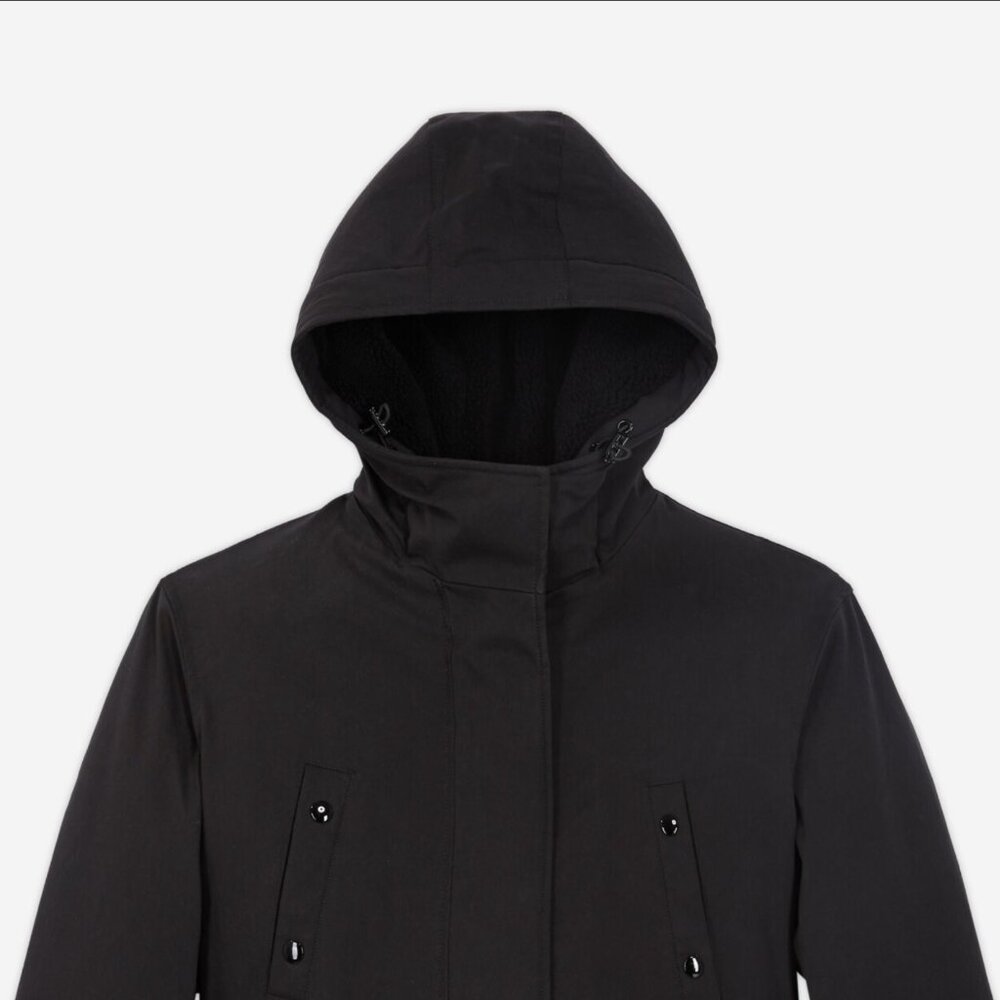 Kooples Long Black Parka - Picture 4 of 4